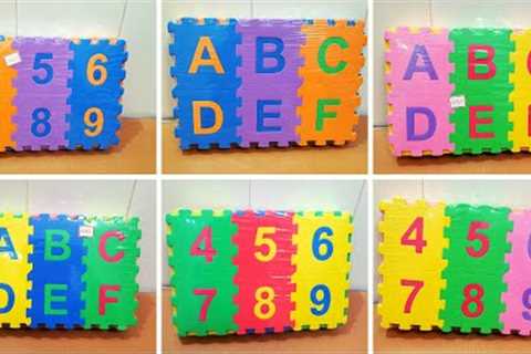 Unboxing and Review of Alphabetis and Numbers Foam Floor Puzzle Multicolour for kids gift