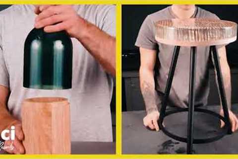 Tips for turning glass into unique household and old barrels into gorgeous garden furniture
