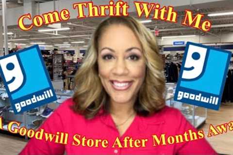 First Time Back to A Goodwill Store in MONTHS | Come Thrift With Me | Goodwill Try On  &amp;  Haul