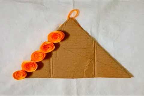 DIY wall decor crafts using waste cardboard/paper wall hanging ideas @Sniti &amp; kriti crafts