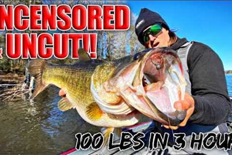 Texas Spring Bass Fishing RAW and UNCUT - Unbelievable 100+ Pounds of Bass in 3 Hours!