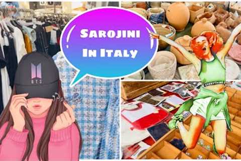Vlog 9 | Sarojini in Italy 😅 | Flea market | Thursday flea market in Vignola | Nishtha Singh