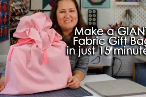 Make an Easy Santa Sack Gift Bag