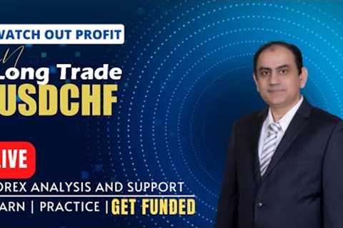 Long Trade on USDCHF | Live Forex Trading &amp; Coaching | Get Funded