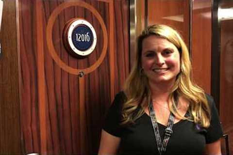 Disney Fantasy Concierge Family Oceanview Veranda Stateroom #12016 Tour