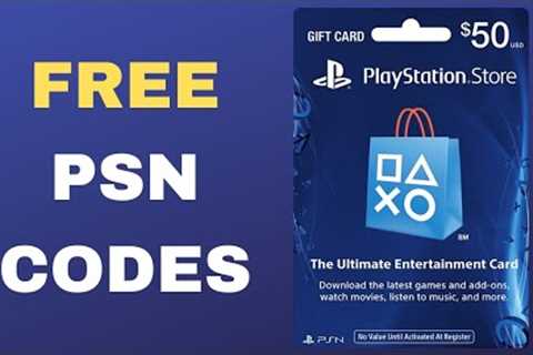 Free PSN Codes - How to Get Free PSN Gift Cards 2022