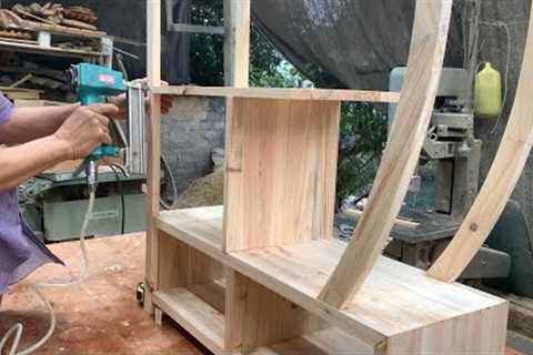 Interior Design Project From Cheap Wood // DIY Beautiful Modern Wooden Decorative Shelves