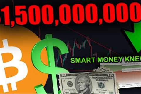 THE SMART MONEY JUST BOUGHT $1,500,000,000 BITCOIN.. They knew the pump was coming...