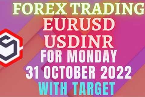 Forex Trading for Beginners | EURUSD USDINR Currency Trading for Today Monday 31 October 2022