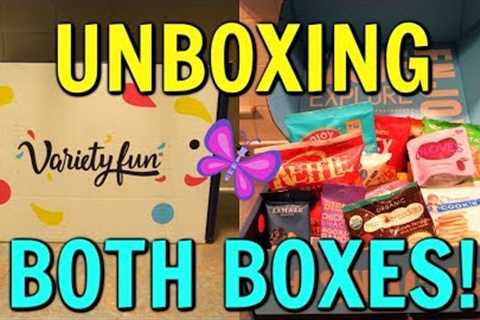 VARIETY FUN SNACK BOX Unboxing! FUN &amp; FIT Boxes!  Snack Subscription Box Review!  June 2019