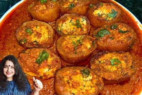 PANEER STUFFED DUM ALOO RECIPE | RESTAURANT STYLE STUFF ALOO RECIPE | EASY AND SIMPLE VEG RECIPE