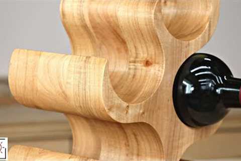 Don't Typically Make This Type of Project | Wood Sculpting Wine Rack