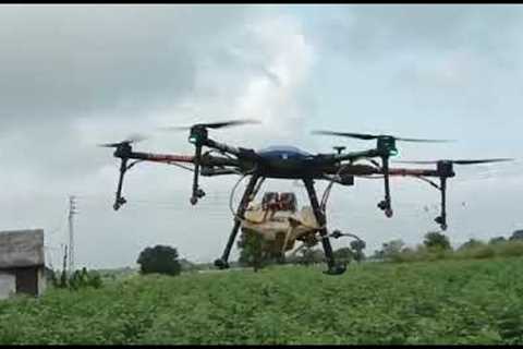 Drone use spray in cotton/ viral video/ new technology