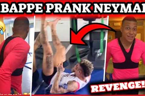 Mbappe funny prank on Neymar 🤣 in PSG training session #Neymar #Mbappe #PSG #Shorts