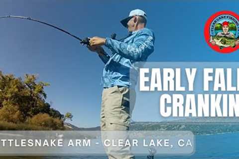 Early Fall Crankbaiting, Clear Lake, Ca