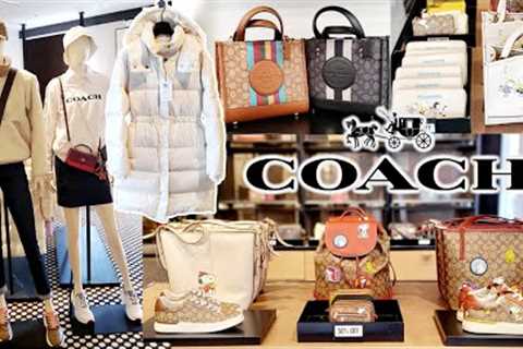 👜👛 COACH OUTLET SHOP WITH ME‼️ | WOMEN'S OUTERWEAR HANDBAGS WALLET | COACH X PEANUTS COLLECTION..