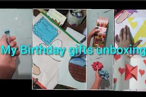 My Birthday Gifts unboxing.(Gifts from friends):):)Birthday special (Sorry for late coming)#gift