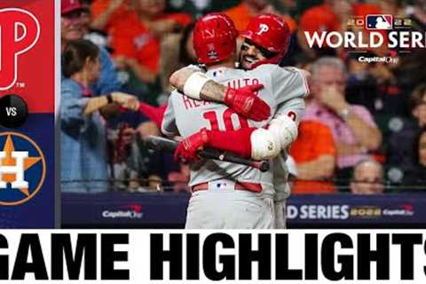 Phillies vs. Astros World Series Game 1 Highlights (10/28/22) | MLB Highlights