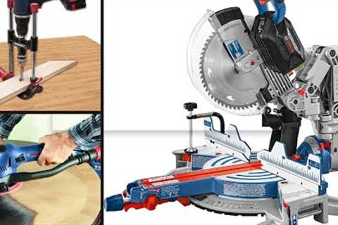 10 COOL WOODWORKING TOOLS LIKE MITER SAW, PPORTABLE DRILL GUIDE ETC.