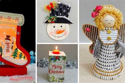 4 Economical Christmas Decoration idea made with Cardboard | DIY Affordable Christmas craft..