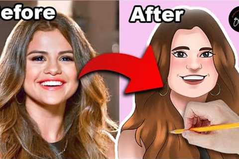 Gift Ideas for Women |  Cartoonized Portrait Selena Gomez