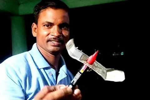 pen. magnet. Indian currency note. magic experiment and amazing science tricks