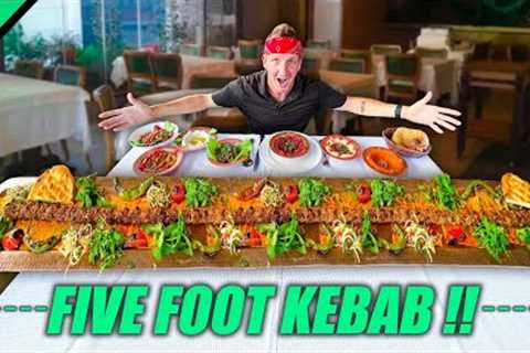 Turkey's RECORD BREAKING Kebab!! Istanbul Street Food Meat Tour!!