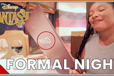 Disney Fantasy FORMAL NIGHT | Palo Dinner | Halloween on the High Seas