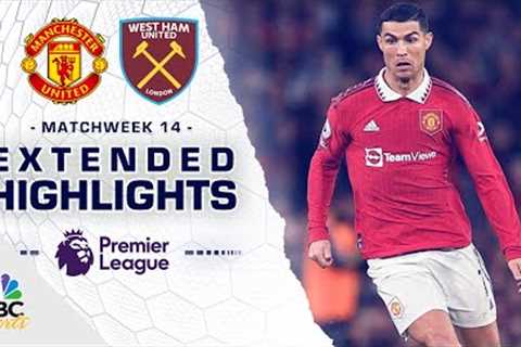 Manchester United v. West Ham United | PREMIER LEAGUE HIGHLIGHTS | 10/30/2022 | NBC Sports
