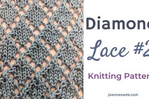 Diamond Lace #2 Knitting Pattern
