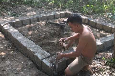 Primitive technology with survival skills Wilderness build house Roman part 1