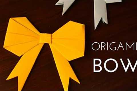 DIY Paper Bow for New Year Gift Box | How to fold a Paper Bow | Paper Bow Making | Holiday Craft
