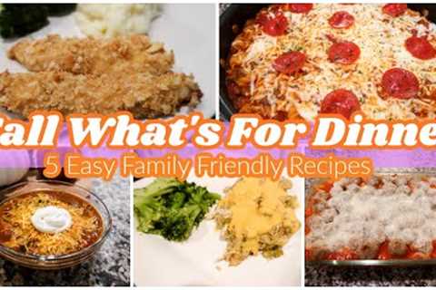 EASY DINNER IDEAS | FALL WHAT'S FOR DINNER | FAMILY FRIENDLY DINNER RECIPES