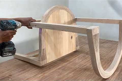 Creative Woodworking Inspiration With Wooden Strips // Unique Chair Design With Amazing Curves