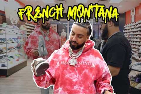 FRENCH MONTANA GOES SNEAKER SHOPPING! BUYS SOME LOUIS VUITTON AIR FORCE