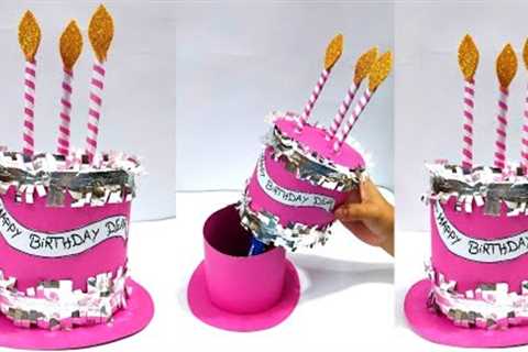 Birthday cake for gift | paper cake tutorial | gift ideas @Tonni art and craft