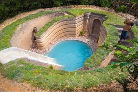 How We Build The World Biggest Underground House Swimming Pool, Jungle Survival Skills