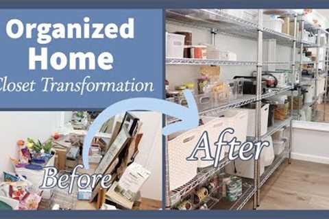 Storage Closet Organization  | Prepper Pantry &amp; Building a 4 Week Food Supply