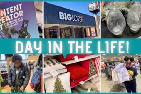 DAY IN THE LIFE / SHOPPING AT BIGLOTS &amp; TARGET / CHRISTMAS DECOR/ NEW COATS / LARGE HAUL /NEW..