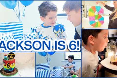 JACKSON'S 6TH BIRTHDAY! 🥳 PARTY PREP, CLEANING, CAKE, PRESENTS + HOUSE UPDATE