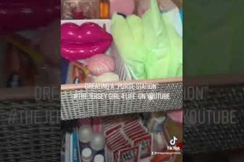 DIY: Pink Purse Station- Bling Edition