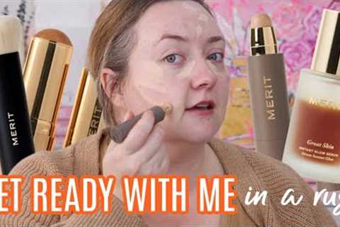 GET READY WITH ME IN A RUSH... Getting ready for a fun girls day &amp; trying out the new Merit..