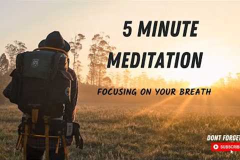 5 minute Meditation!!! Breathing exercise that will help you reach a calm state of min!!