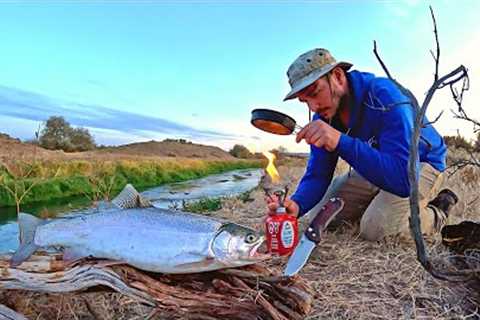 3-Days GIANT TROUT FISHING, Hunting, &amp; Camping!!! (Catch, Cook, Camp)