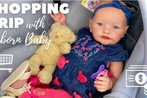 Shopping With Reborn Baby Skya: Get Ready, Shopping Trip + Haul From Walmart &amp; Target.