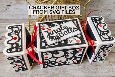 Making a Christmas Cracker Gift Box - Tonic SVG files