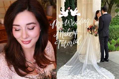 MY WEDDING MAKEUP 👰🏻‍♀️ GLOWY ROMANTIC TUTORIAL