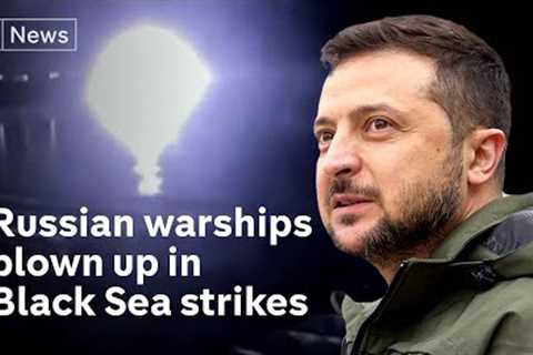 Russia says navy hit by ‘massive’ Ukraine boat drone attack