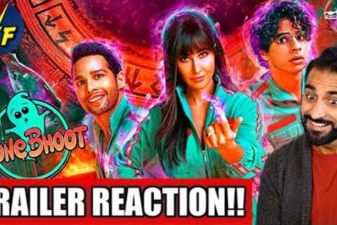PHONE BHOOT Trailer REACTION &amp; REVIEW! | Katrina Kaif | Ishaan | Siddhant Chaturvedi | Jackie..
