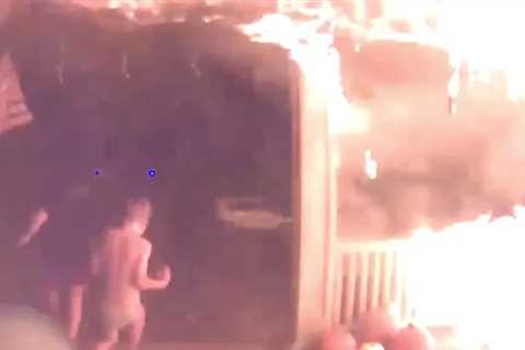 Family Saved from House Fire by Man Who Took Wrong Turn onto Street In Harrowing Footage